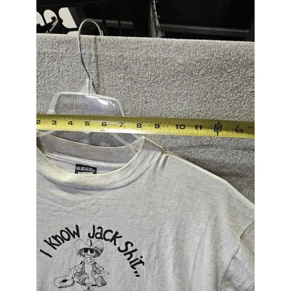 Single Stitch T-Shirt KNOW JACK SH.. Met Him In Nashville Sz XL Screen Stars USA - Picture 11 of 15